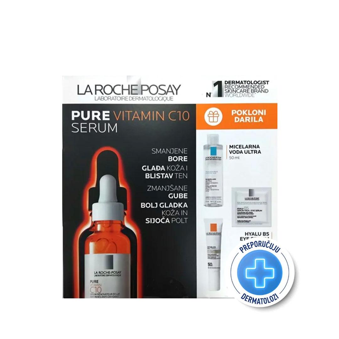 La Roche Posay Pure Vitamin C Serum, 30ml + Micelarna, 50ml + Hyalu B5 Eye Serum, 1,5ml + Anthelios Age Correct Spf 50, 15ml null